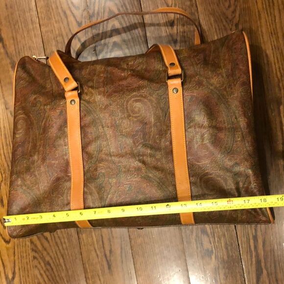 ETRO Milano Red Paisley Weekend Shoulder Bag - Picture 11 of 17